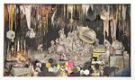 Kelly O'Connor; A Room of One's Own, 2012; mixed media collage, acrylic, graphite, charcoal; 24 x 40 x 5 in.